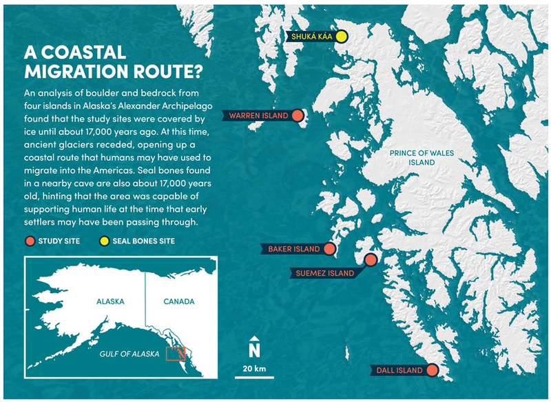 Illustration for article titled New Evidence Reveals a 17,000-Year-Old Coastal Route Into North America